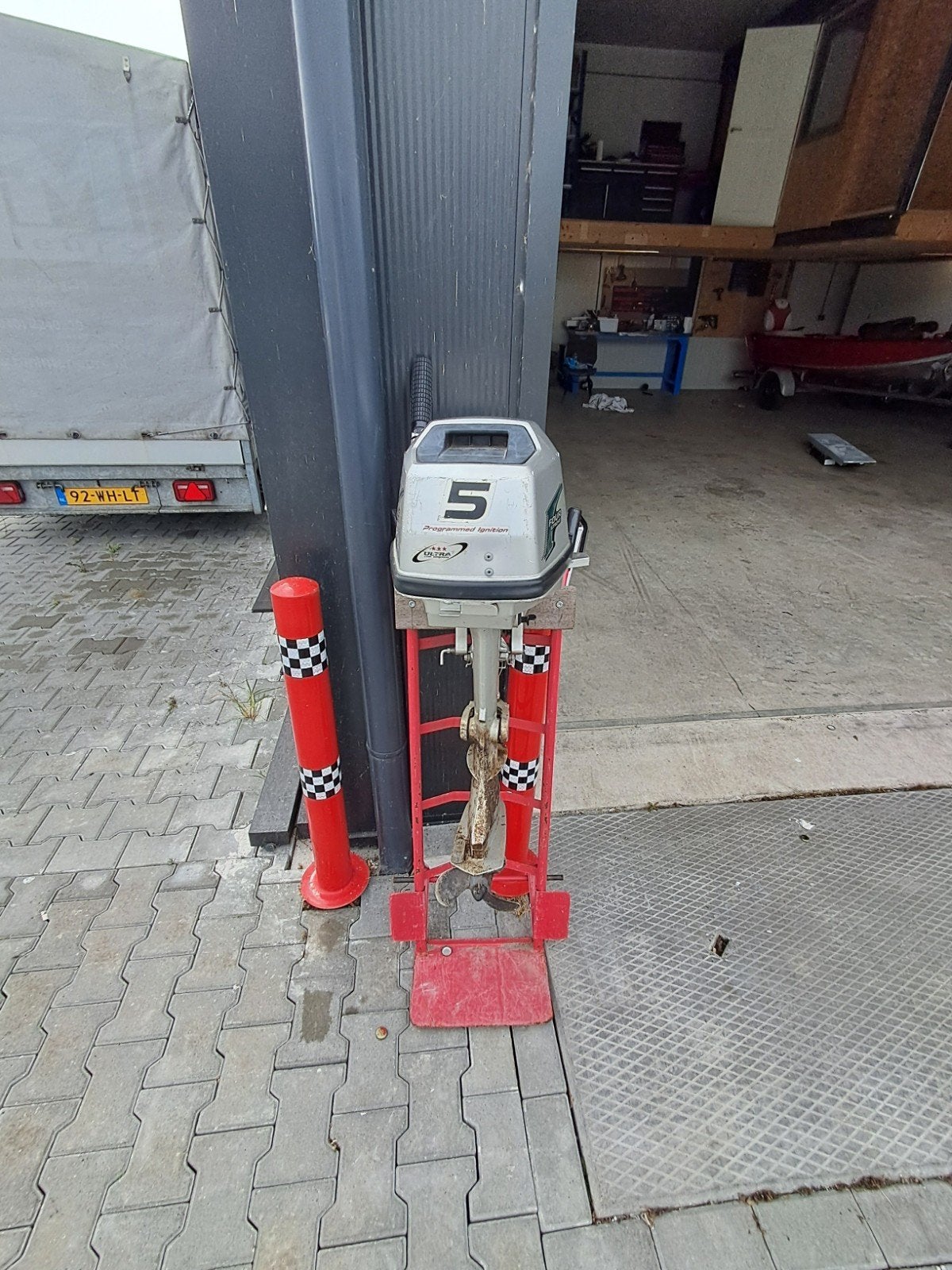 5 pk buitenboordmotor Honda 4 takt, Ophalen of Verzenden, Benzine