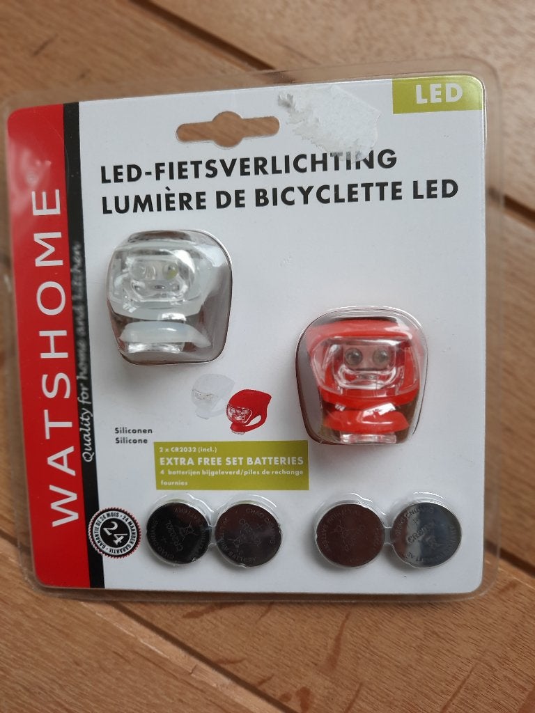 Watshome led- fietsverlichting - Nieuw -, Ophalen of Verzenden, Nieuw, Batterij, Verlichtingsset