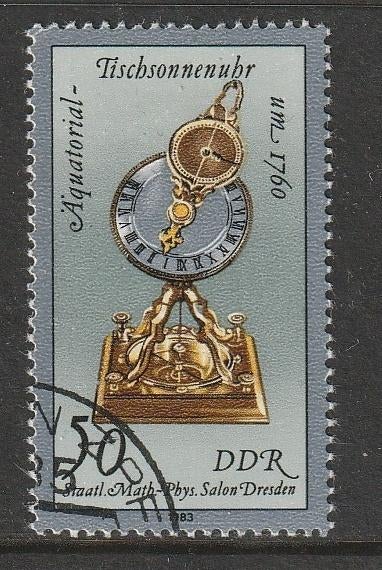DDR 1983 2800 Zonnewijzer, Gest, Ophalen of Verzenden, DDR, Gestempeld