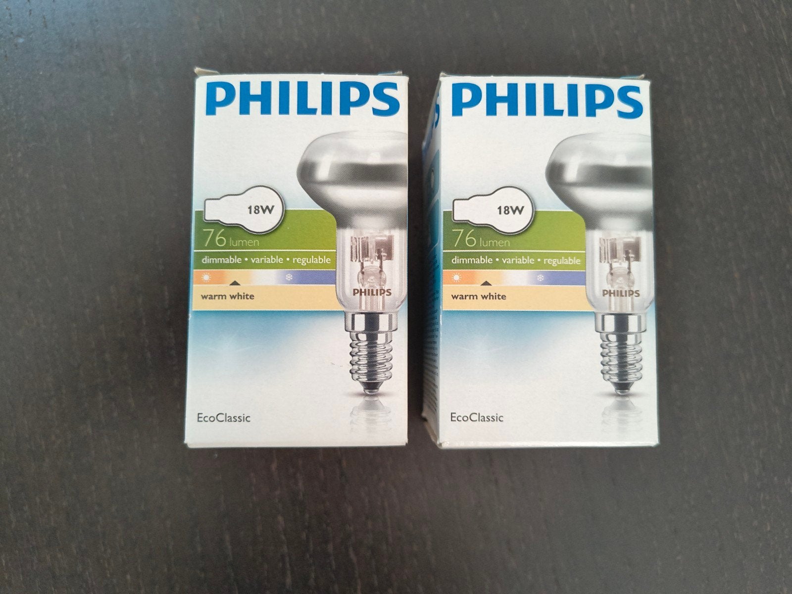 Philips LED lampen 76 lumen 2 stuks, Ophalen of Verzenden, Nieuw, E14 (klein), Led-lamp