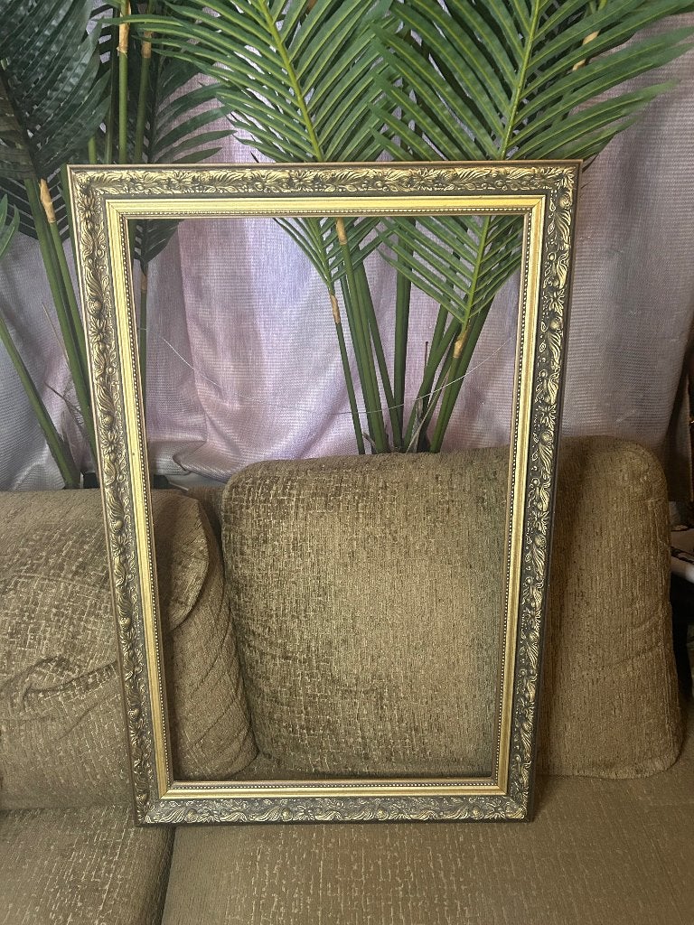 Gouden barok lijst met sierrand - Klassiek design, Huis en Inrichting, Woonaccessoires | Lijsten, Ophalen, Met sierrand, 56 cm