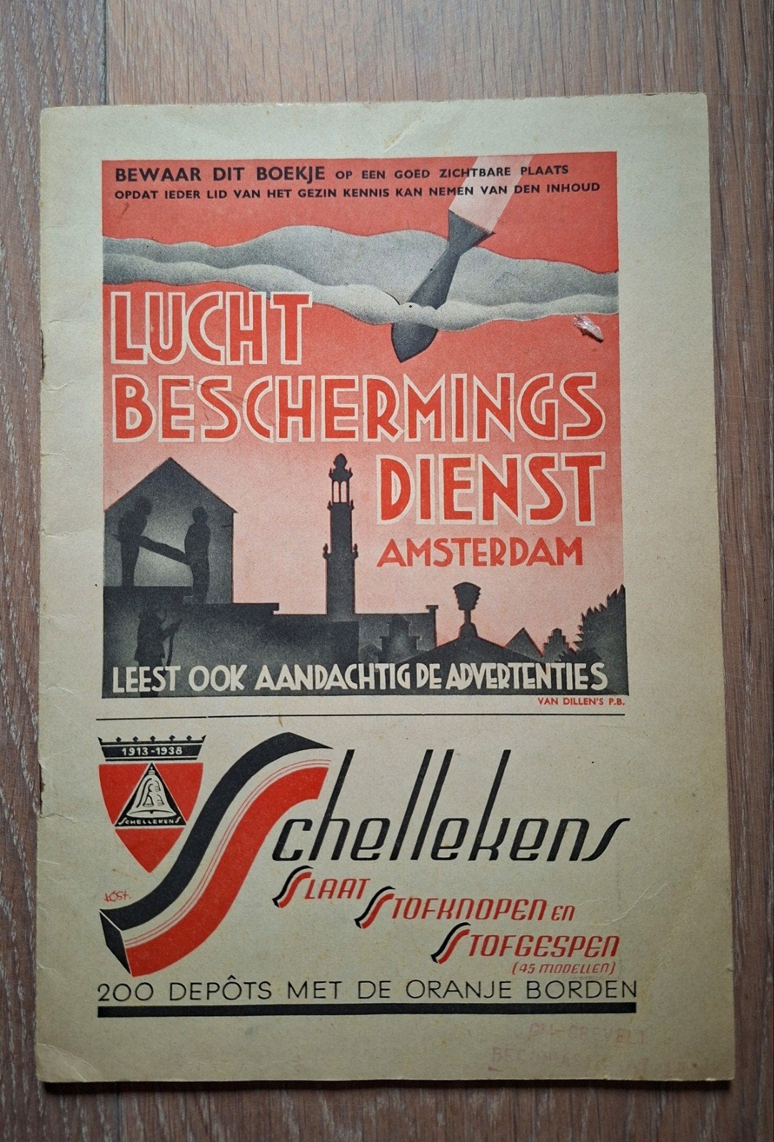 Luchtbeschermingsdienst Amsterdam mobilisatie 1939 wo2, Verzenden, Overige soorten, Nederland, Boek of Tijdschrift