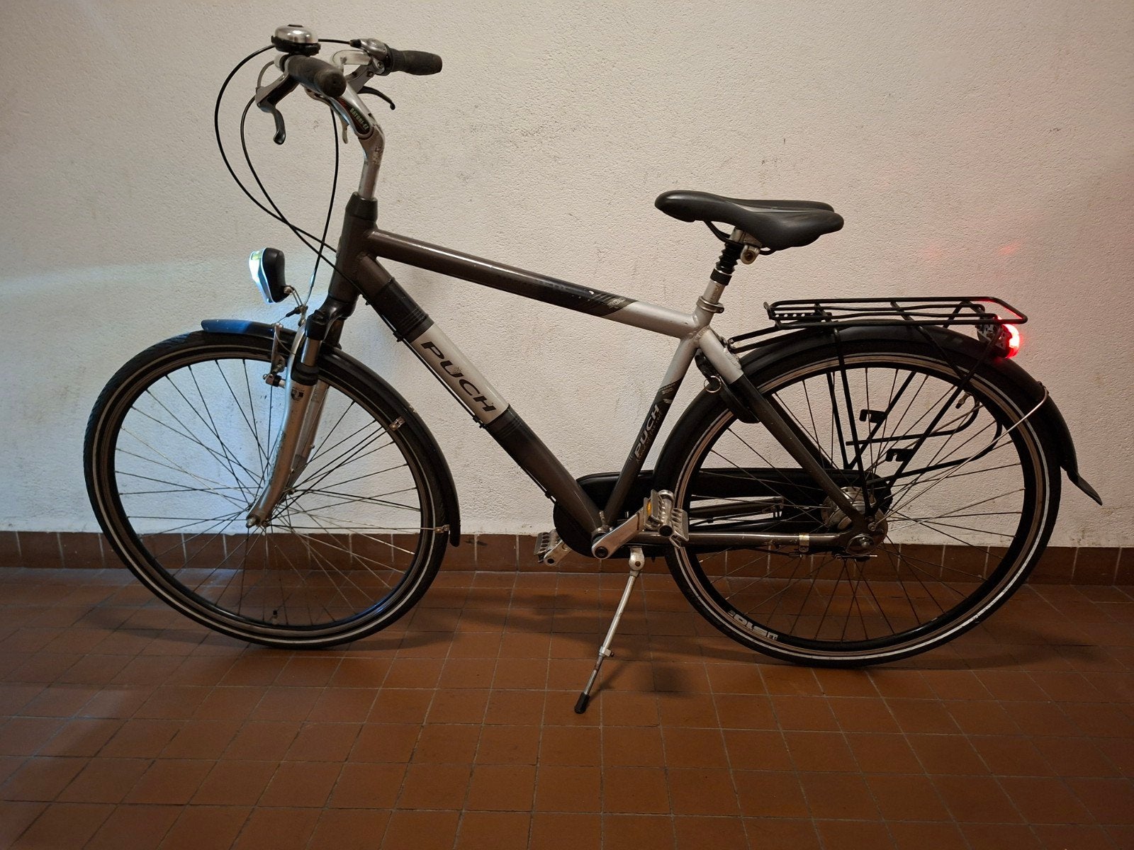 PUCH herenfiets 28" 7 versnellingen, Gebruikt, Vering, 57 tot 61 cm, Trommelrem