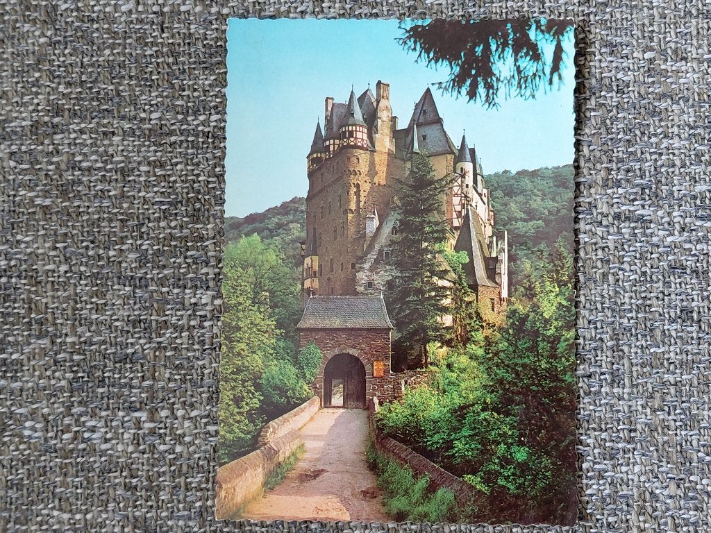 Burg Eltz aan de Moesel, gelopen, stempel jaren '60, Verzenden, 1960 tot 1980, Gelopen, Gebouw