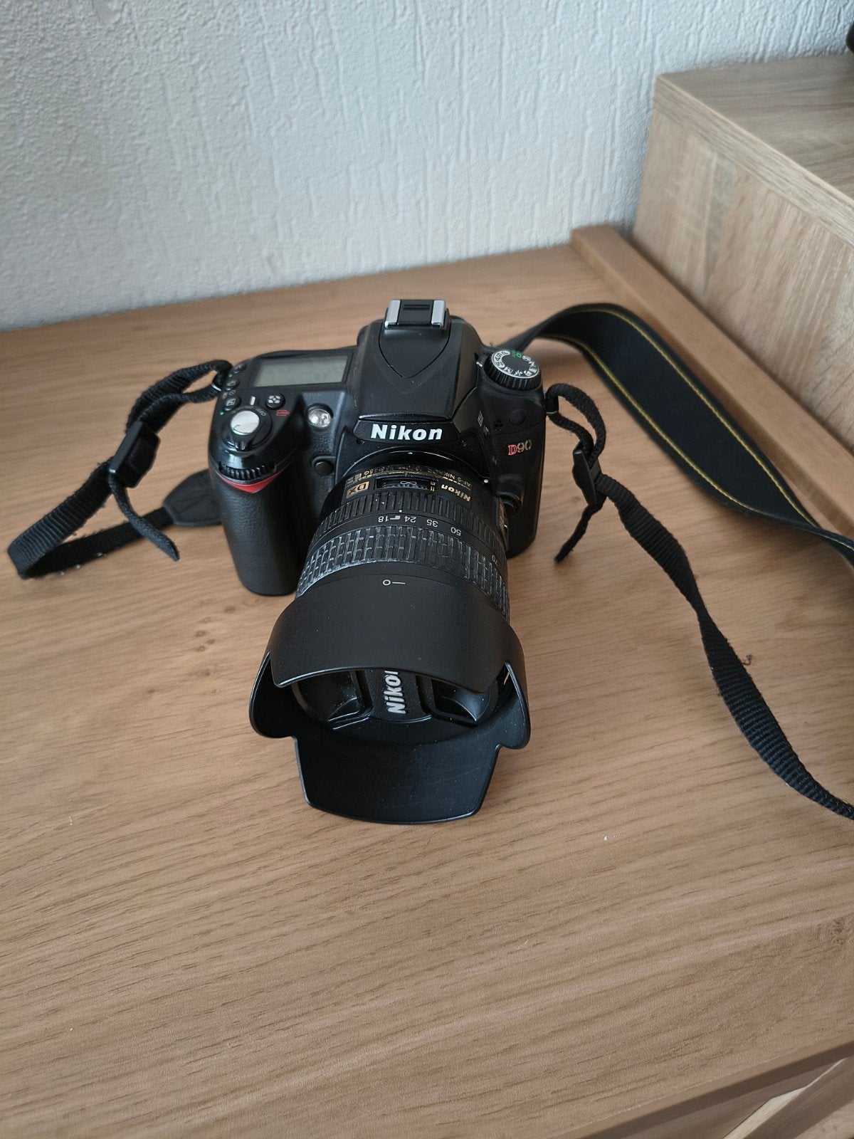 Nikon D90 Spiegelreflexcamera met AF-S Nikkor 18-70mm lens, Ophalen of Verzenden
