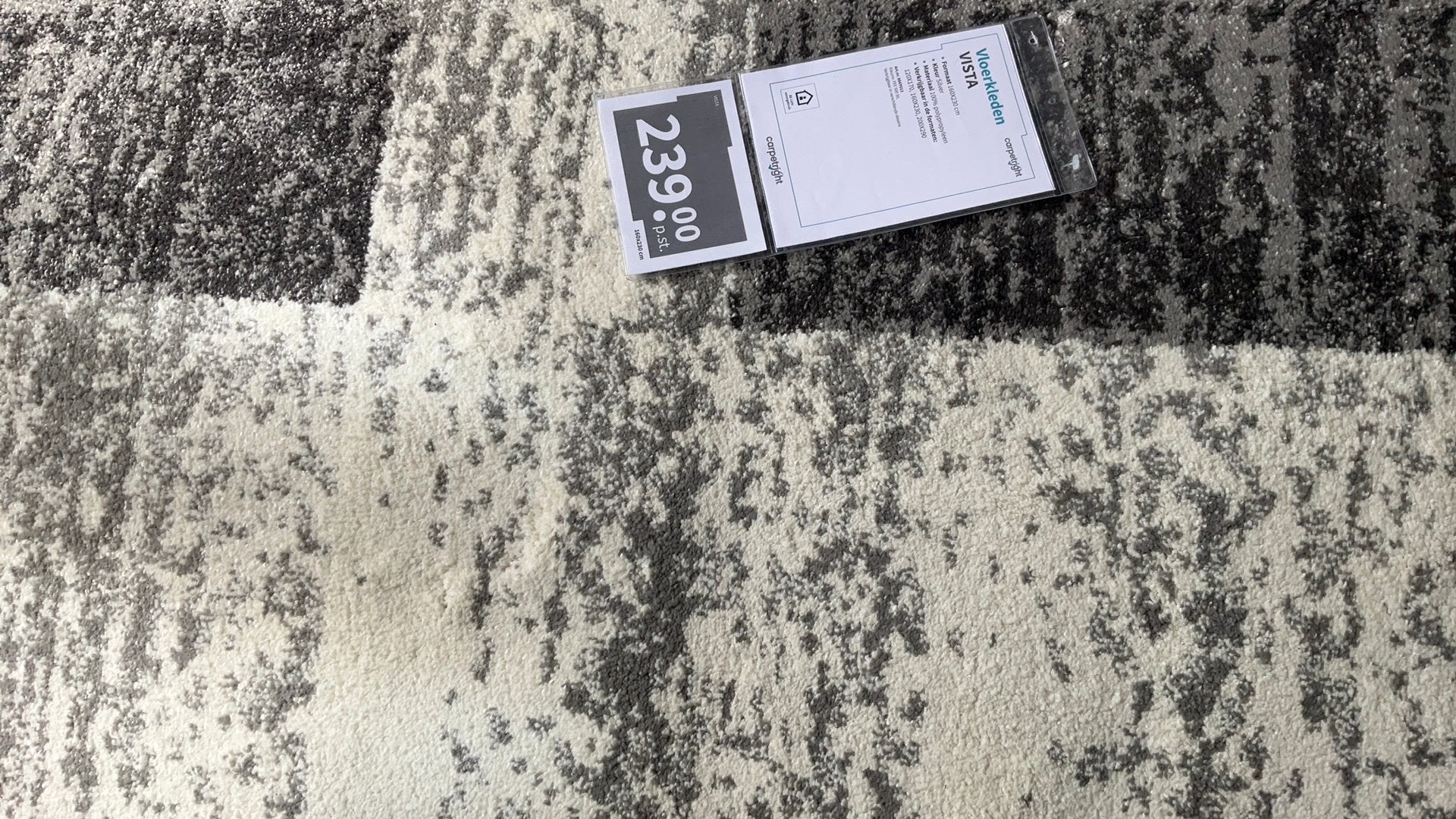 Nieuw Carpetright Vista vloerkleed 1.60 m bin 2.30 m, Ophalen, 150 tot 200 cm, Rechthoekig, Zilver