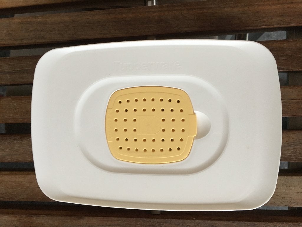 Tupperware, kaas/snijwaren bakje, Huis en Inrichting, Ophalen of Verzenden, Nieuw, Crème, Botervloot