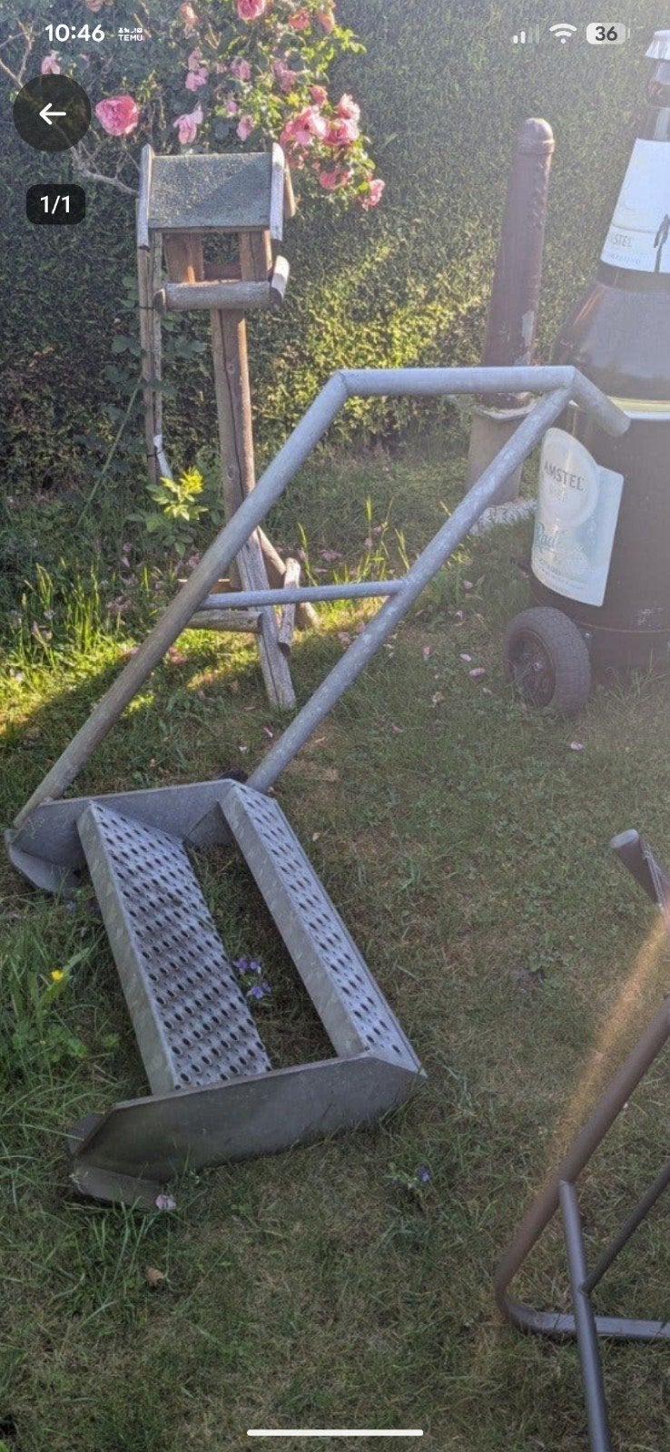 opstap trapje, Ophalen, Minder dan 2 meter