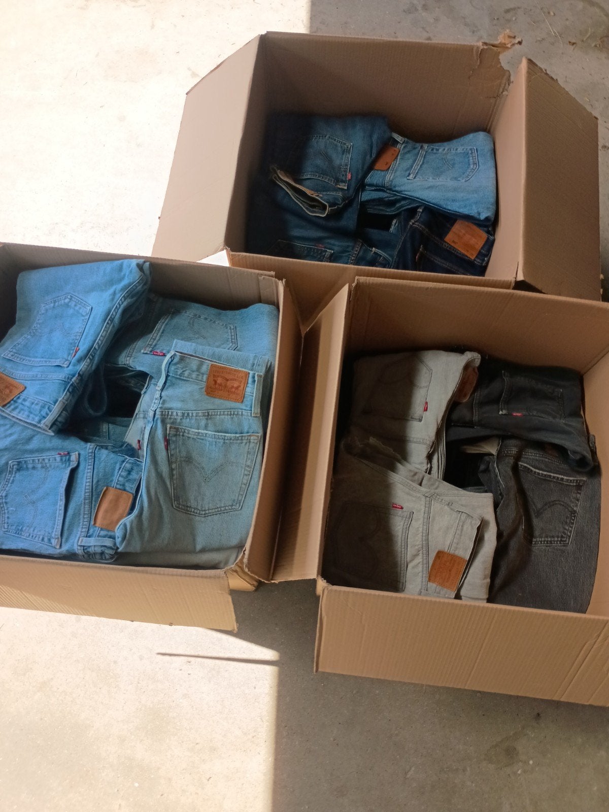 Grote partij Levi's 501 spijkerbroeken (125+ stuks), Ophalen of Verzenden, Nieuw, Blauw, W30 - W32 (confectie 38/40)