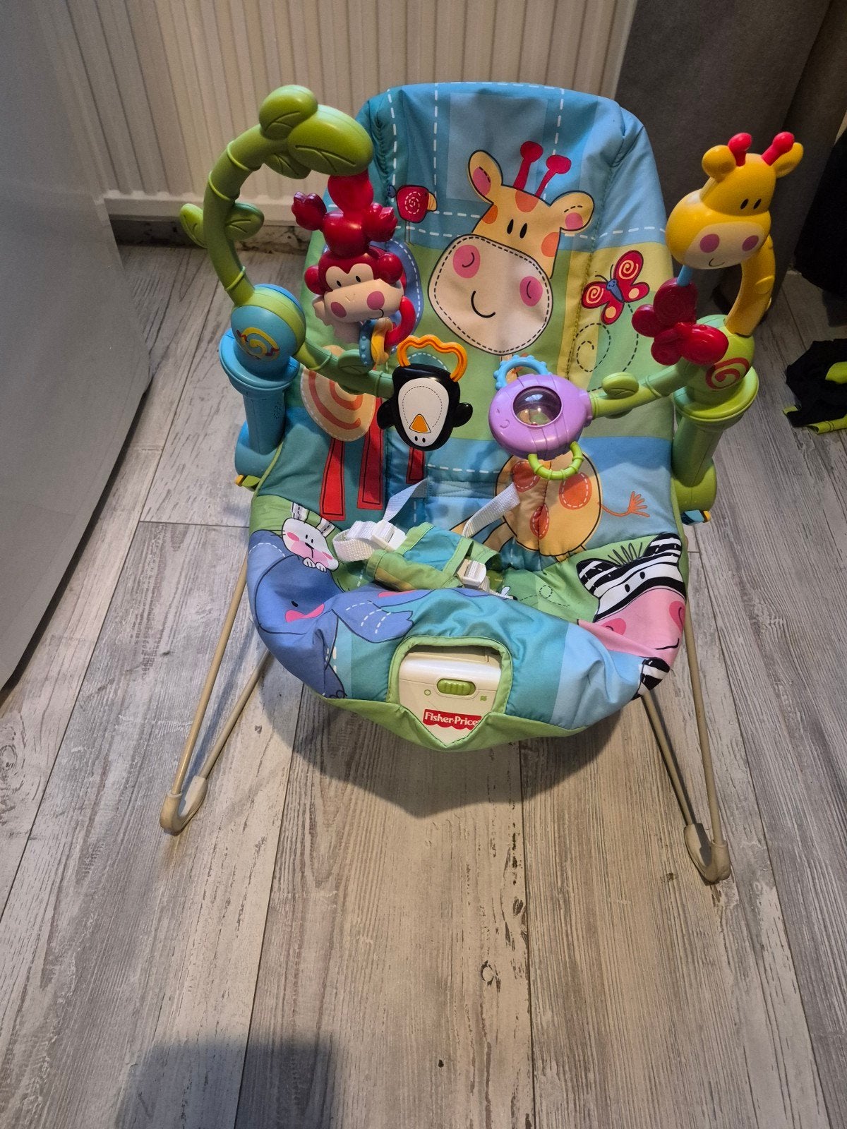 Fisher-Price Baby Bouncer met Speelboog en Geluid, Ophalen