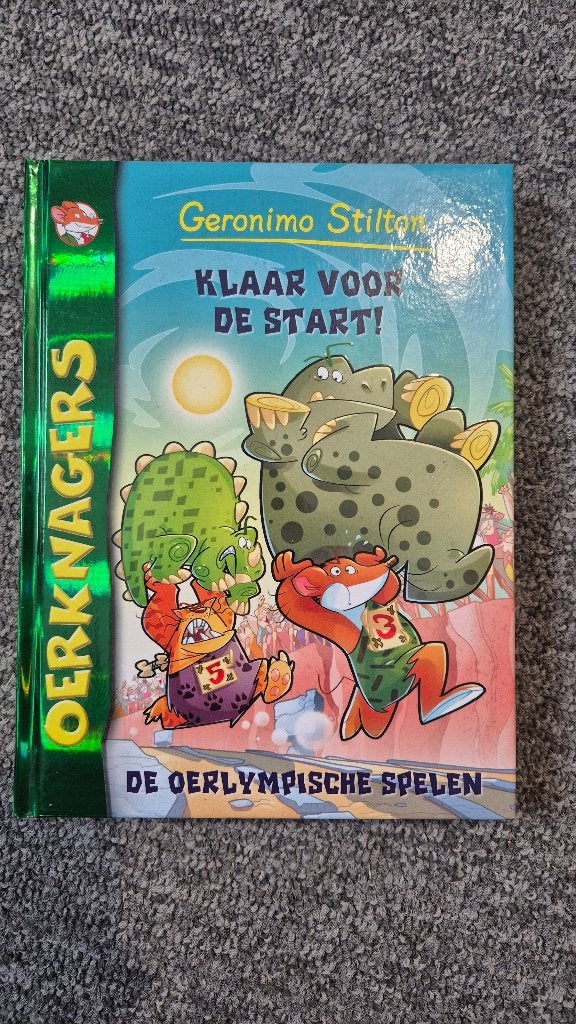 Geronimo Stilton - Oerknagers: Klaar voor de Start!, Gelezen, Fictie algemeen, Geronimo Stilton, Ophalen of Verzenden