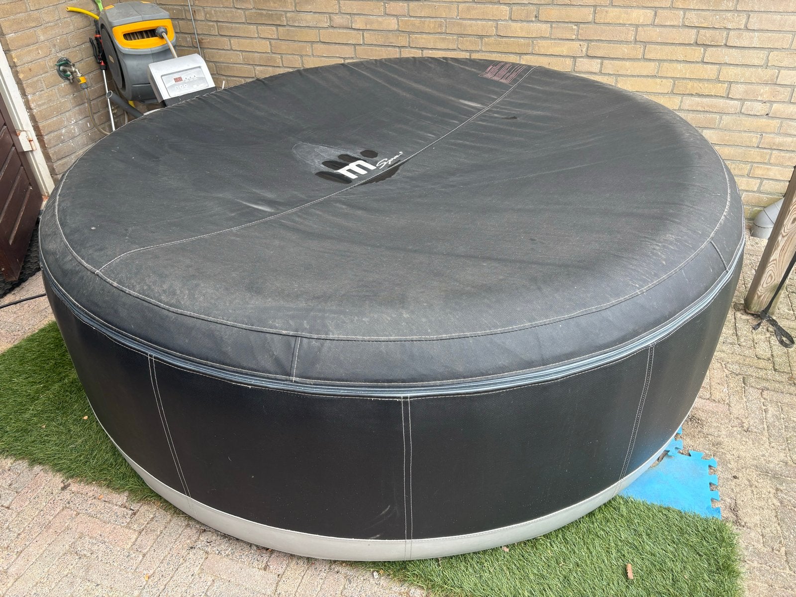 Mspa buitenhoes met deksel en rits B150/Camaro 6 persoons, Tuin en Terras, Ophalen of Verzenden, Gebruikt, Afdekzeil, Opblaasbaar
