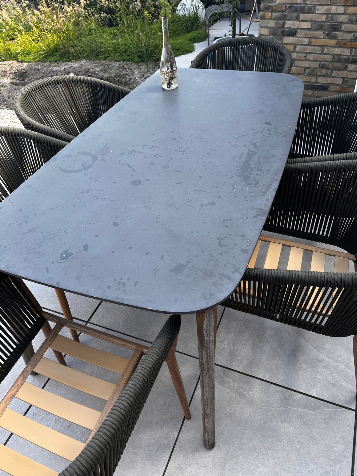 Tuintafel 180, Ophalen, Zo goed als nieuw, Rechthoekig, Hout