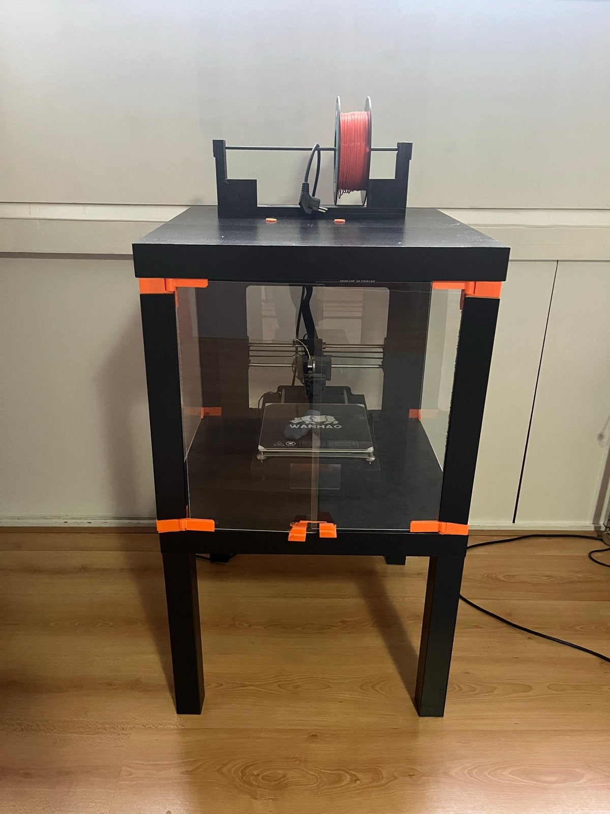 3 3D-printer met behuizing en filament, Computers en Software, Ophalen, Gebruikt, Filament