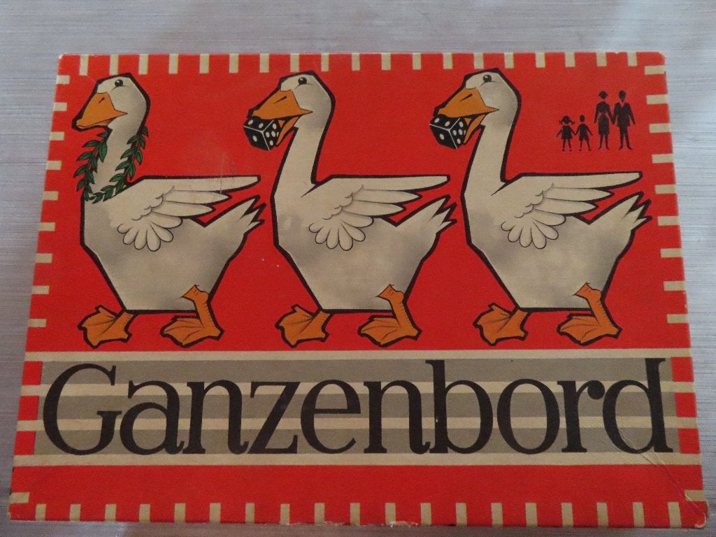 Ganzenbord spel uit 1953, Drie of vier spelers, Ophalen of Verzenden, Gebruikt