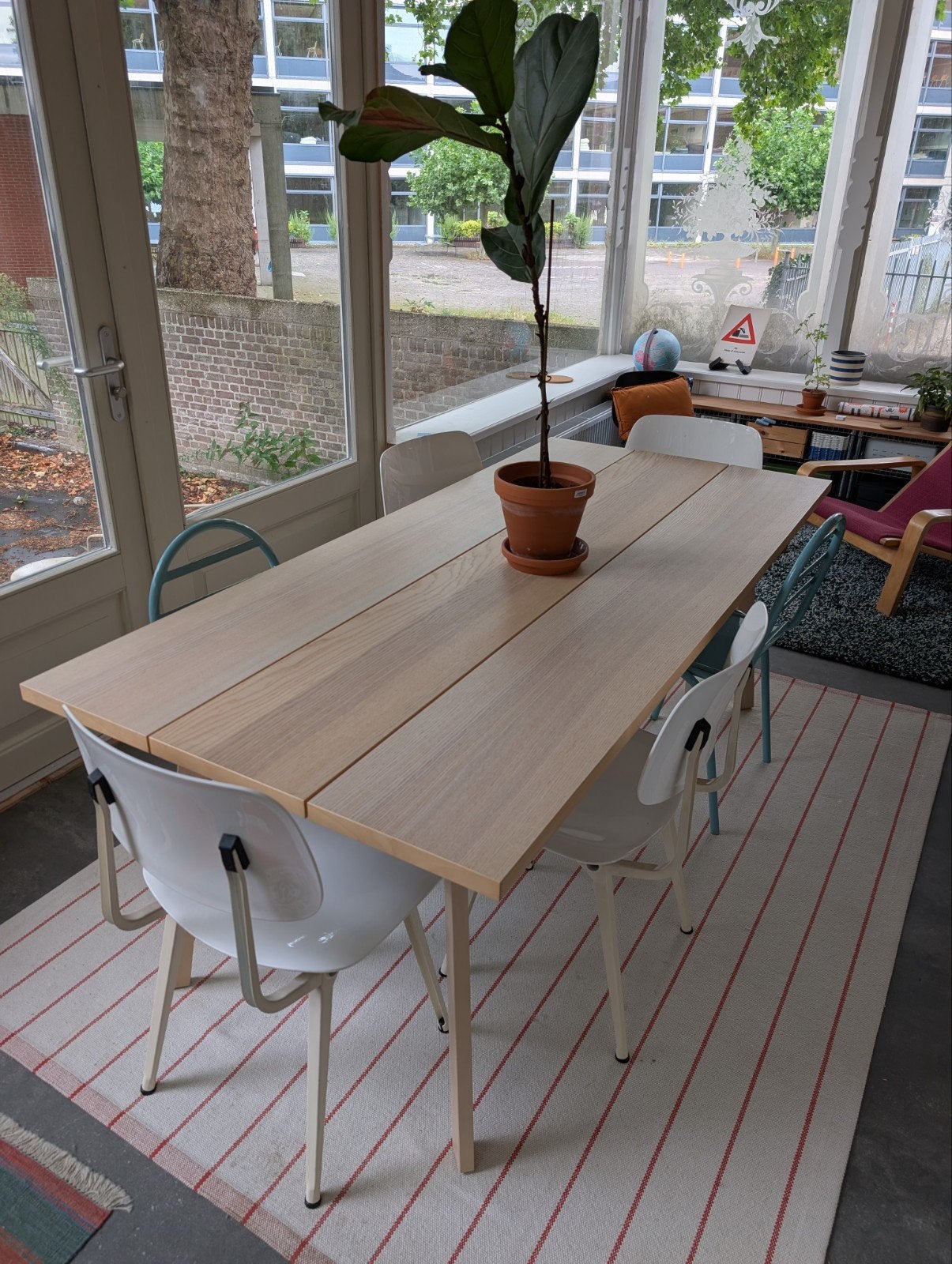 IKEA x HAY Ypperlig essen eettafel, Ophalen, 50 tot 100 cm, Zo goed als nieuw, Vijf personen of meer