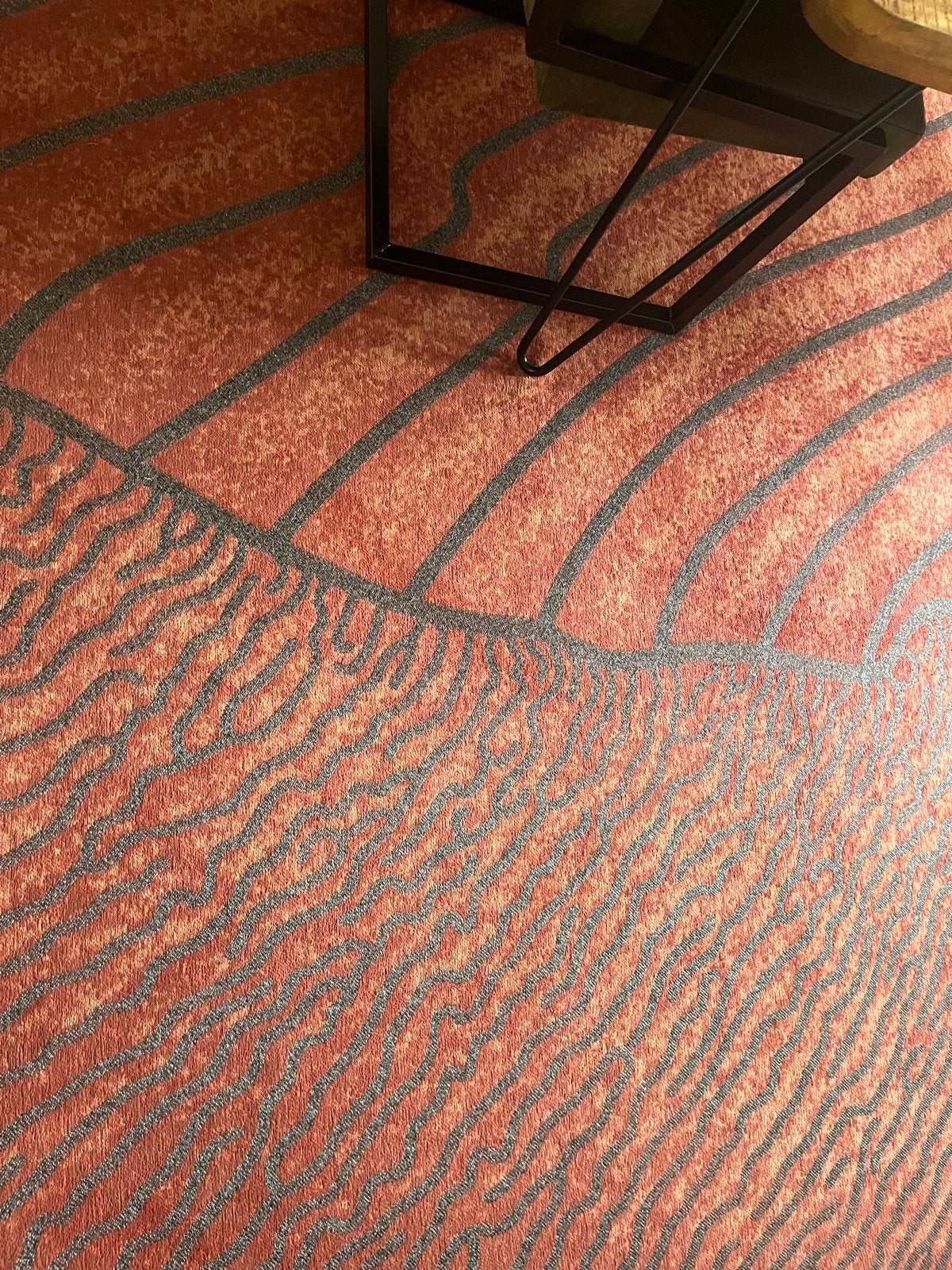 Louis de Poortere - Rood/Grijs, Huis en Inrichting, Ophalen, 150 tot 200 cm, 200 cm of meer, Zo goed als nieuw