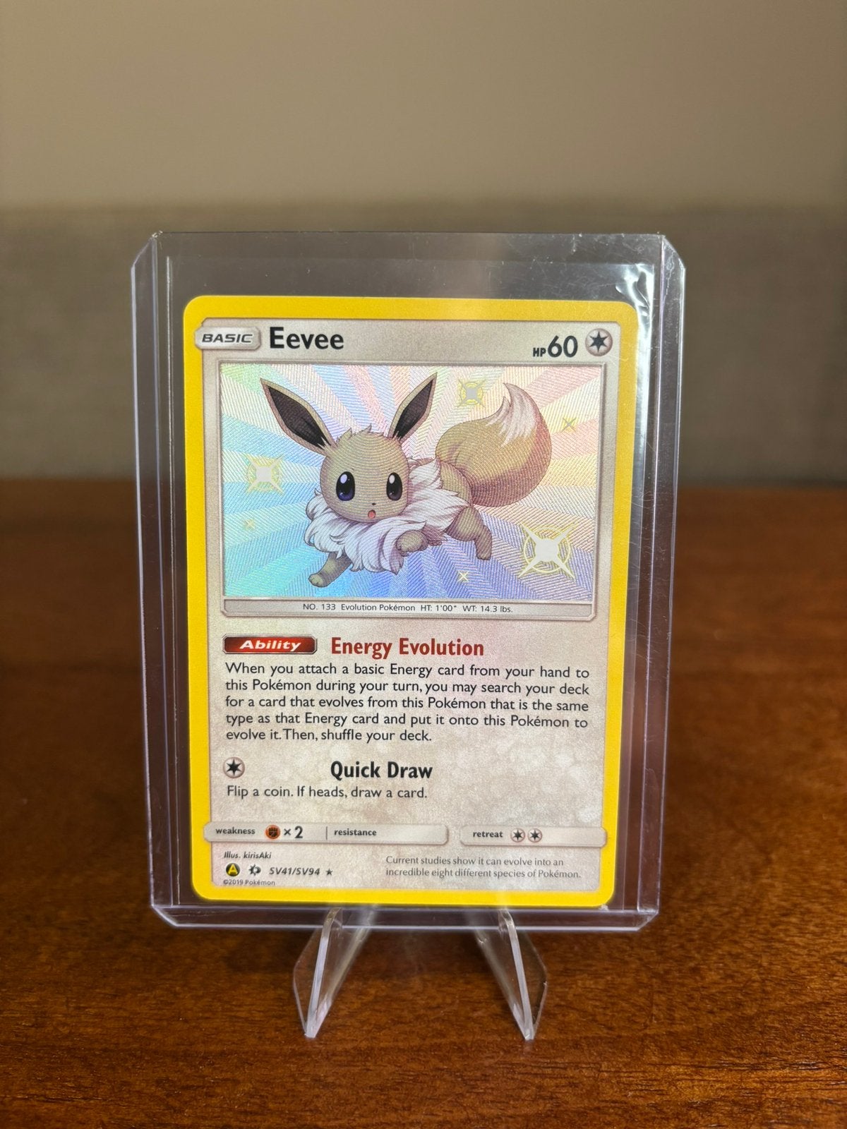 ✨Eevee SV41/SV94 Shiny Holo – Hidden Fates - Topstaat✨, Ophalen of Verzenden, Zo goed als nieuw