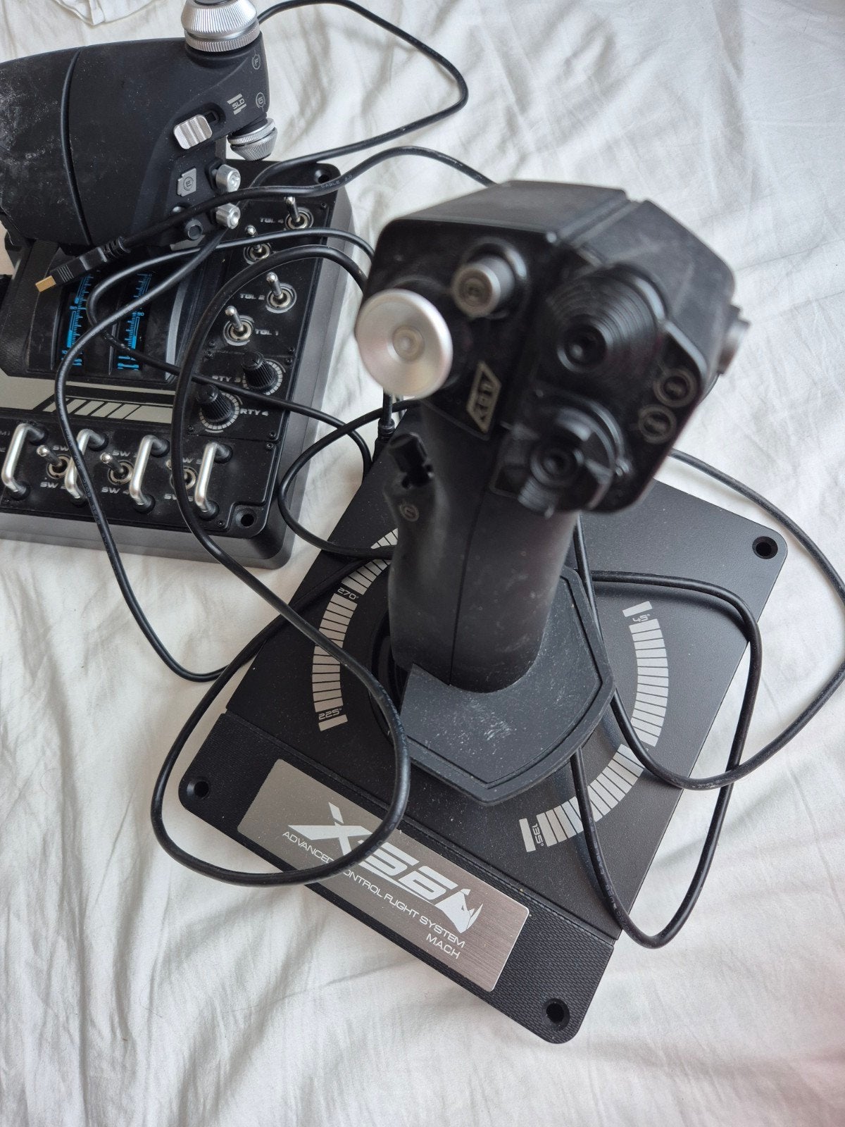 Saitek X56 H.O.T.A.S. Flight Stick en Throttle, Gebruikt, PC, Overige typen, Overige merken