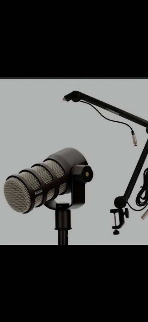 RØDE PodMic met stevige microfoon arm, Muziek en Instrumenten, Microfoons, Ophalen of Verzenden, Zo goed als nieuw, Studiomicrofoon