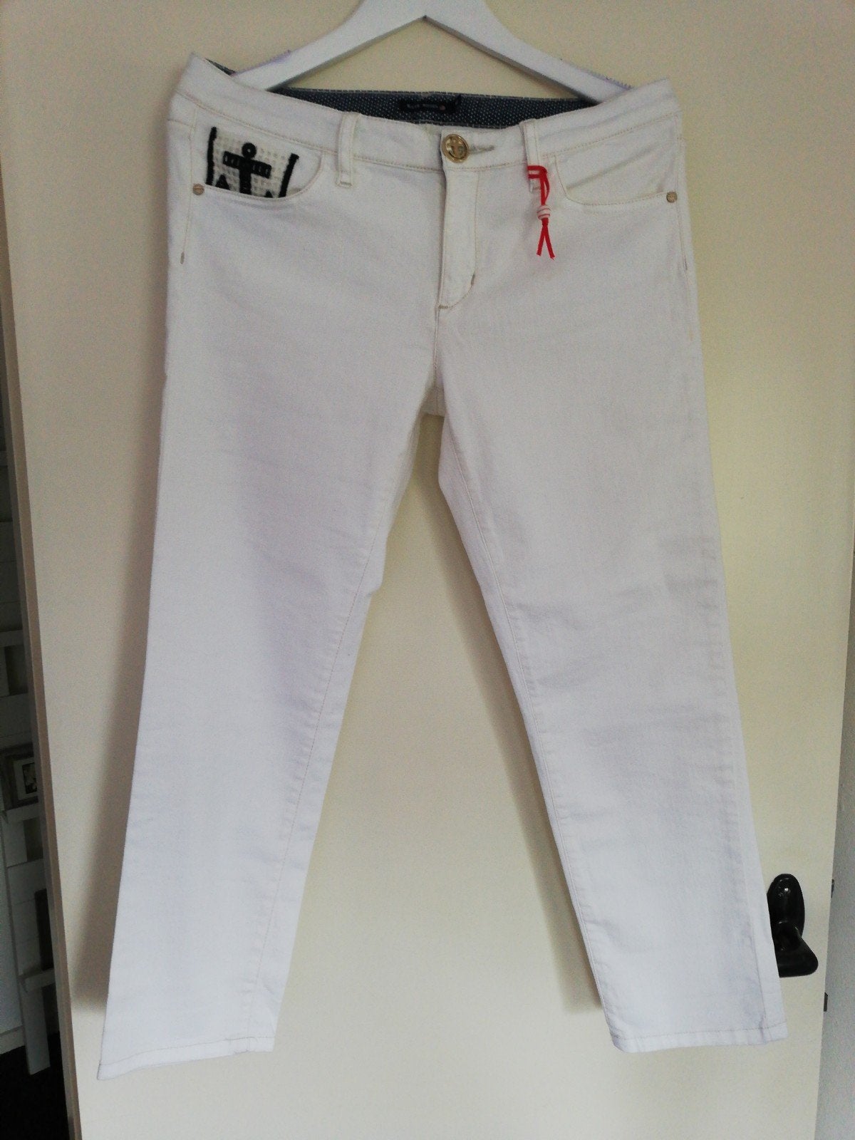 Witte jeans riverwoods 30 - Zo goed als nieuw, River Woods, Wit, Ophalen of Verzenden, Zo goed als nieuw