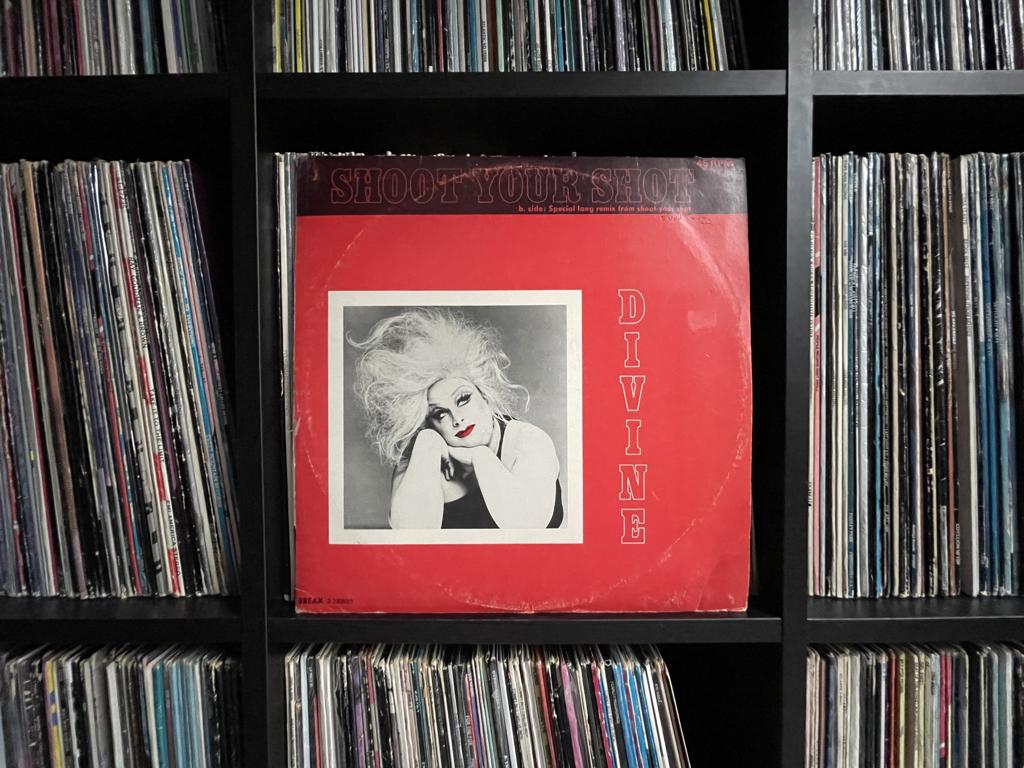 Divine-Shout Your Shot 12 inch vinyl in goede staat, Gebruikt, 1980 - 1989, Ophalen of Verzenden, Disco