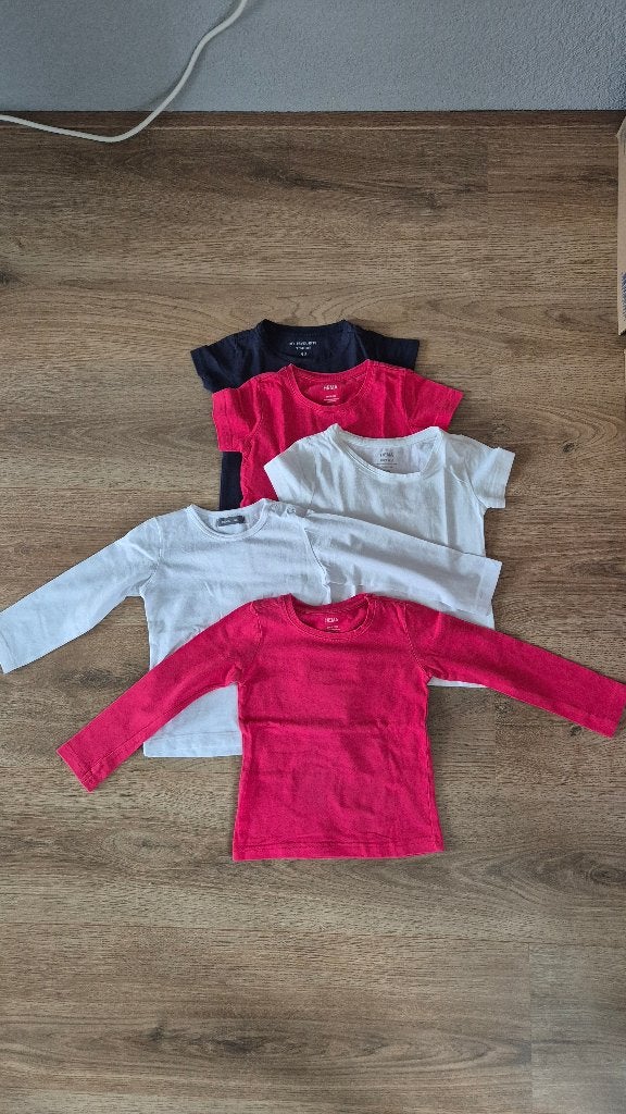 Shirts 5x, maat 86/92, Meisje, Ophalen of Verzenden, Zo goed als nieuw, Hema