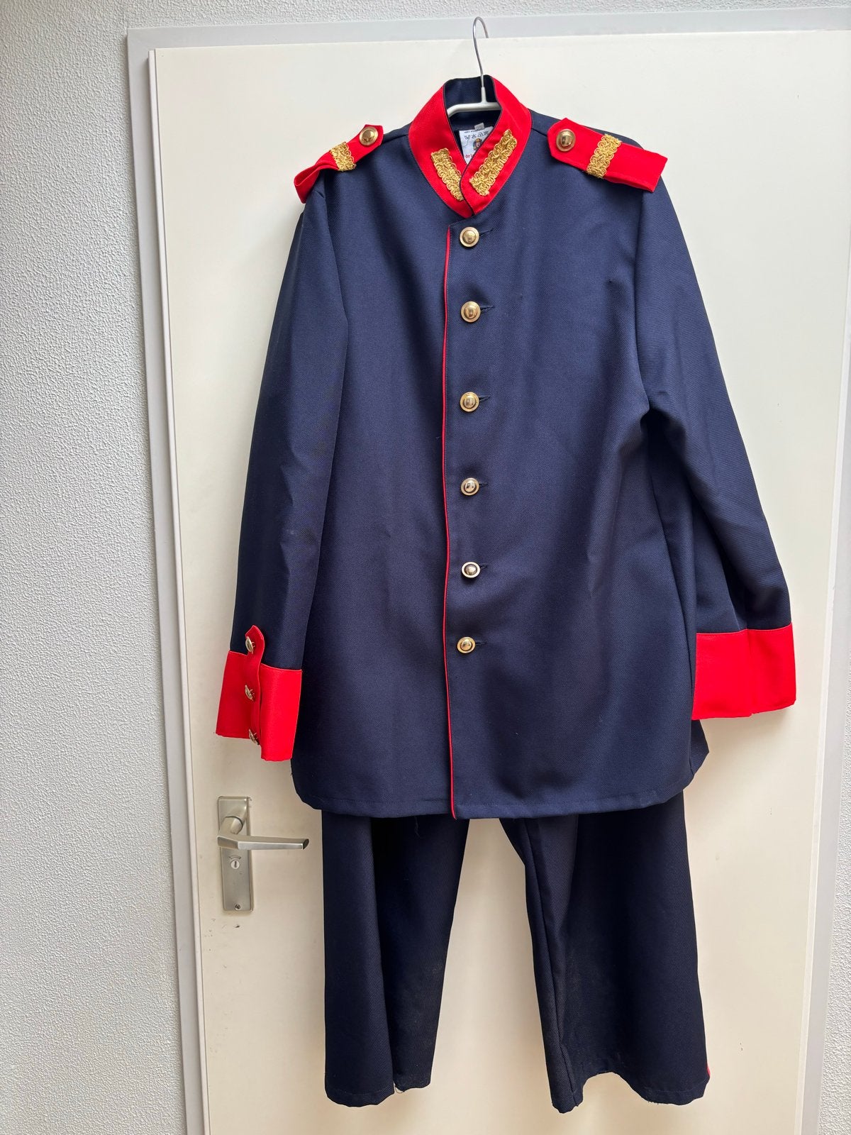 Carnavalspak Uniform 11-11 heren - Maat  52/L, Maat 52/54 (L), Carnaval, Ophalen of Verzenden, Zo goed als nieuw