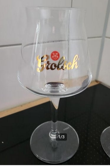 2x  Grolsch bierglas / speciaalbier!, Ophalen, Zo goed als nieuw, Glas of Glazen, Grolsch