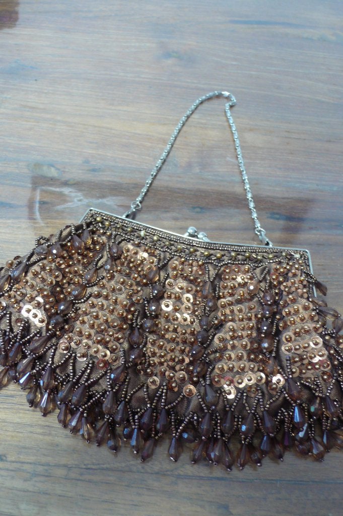 Antiek oud kralen tasje handarbeid, Ophalen of Verzenden, Dames, Onbekend