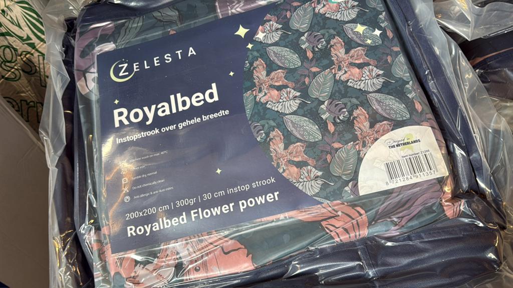 Nieuw Royalbed Flower Power Dekbed 200x200 cm, Huis en Inrichting, Ophalen of Verzenden, Nieuw, Tweepersoons, Deken of Dekbed