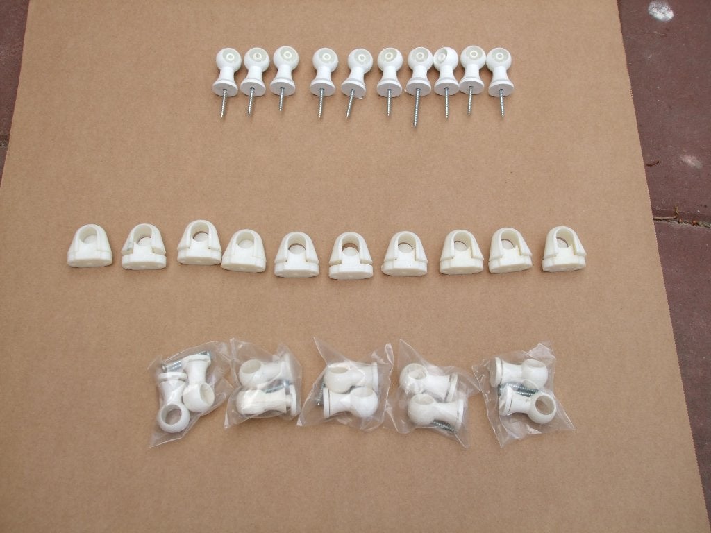 Gordijn roede dragers 13 mm, Huis en Inrichting, Stoffering | Gordijnen en Lamellen, Ophalen of Verzenden, Nieuw, Wit, Gordijn