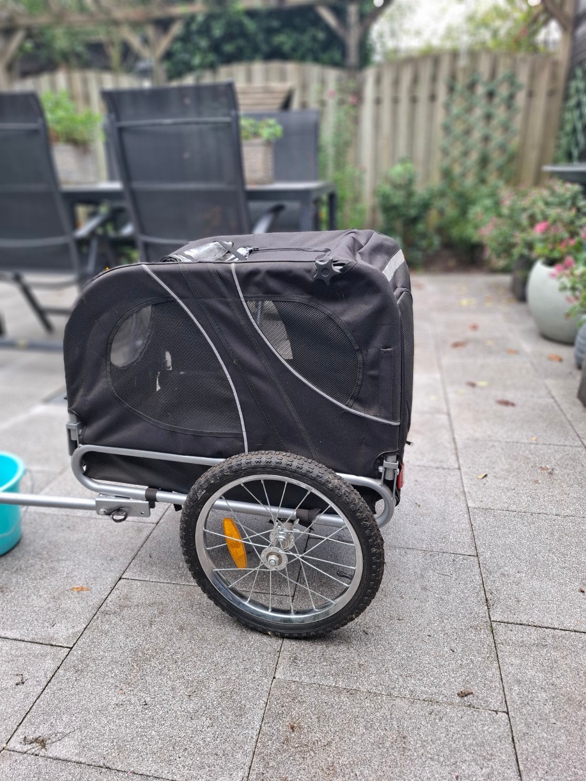 Hondenfietskar - Sundvall - Zwart, Ophalen, Opvouwbaar, 20 tot 40 kg, Zo goed als nieuw