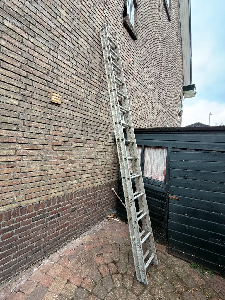 Ladder Excelsior 2x14, Doe-het-zelf en Verbouw, Ophalen, Gebruikt, Ladder, Opvouwbaar of Inschuifbaar