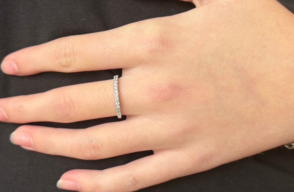 Diamanten alliance luxe gouden dames rij ring briljant fraai