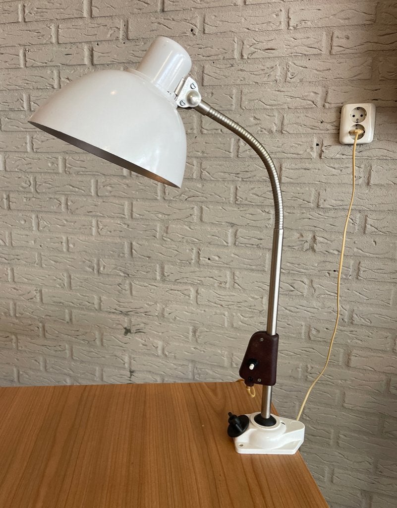 Industriële werkplaatslamp VEB Dresden jaren 50, Antiek en Kunst, Ophalen of Verzenden