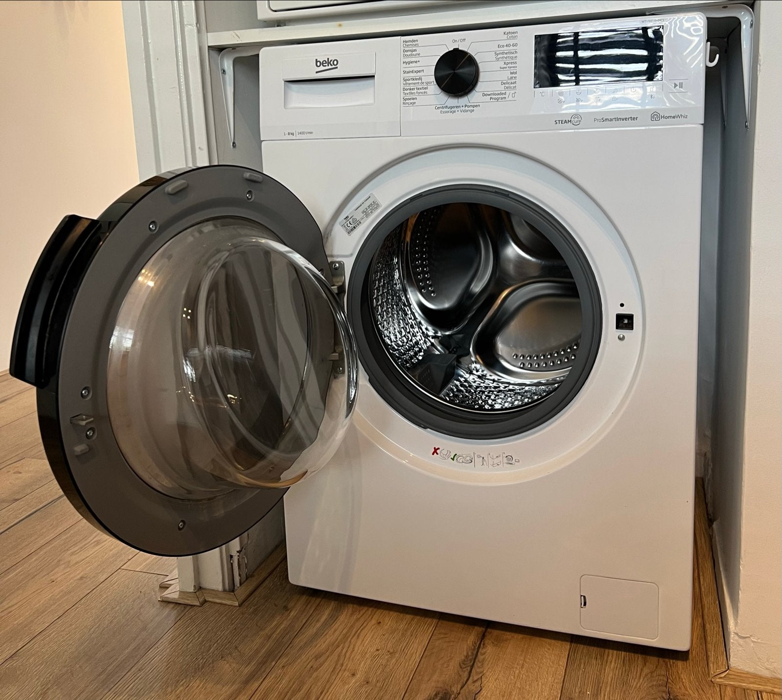 Beko WTV8814MMC1 Wasmachine 8kg, Witgoed en Apparatuur, Wasmachines, Ophalen, 1200 tot 1600 toeren, Gebruikt, 8 tot 10 kg