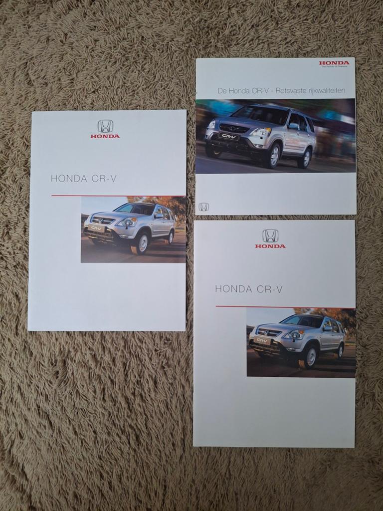 3x autofolder Honda CR-V 2e generatie, Verzenden, Zo goed als nieuw, Honda