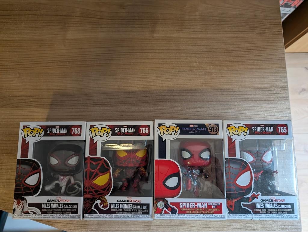 Funko Pop Spider-Man en Miles Morales set, Ophalen of Verzenden, Zo goed als nieuw