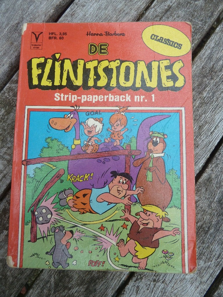 De Flintstones strip paperback nr. 1, Eén stripboek, Ophalen of Verzenden, Gelezen
