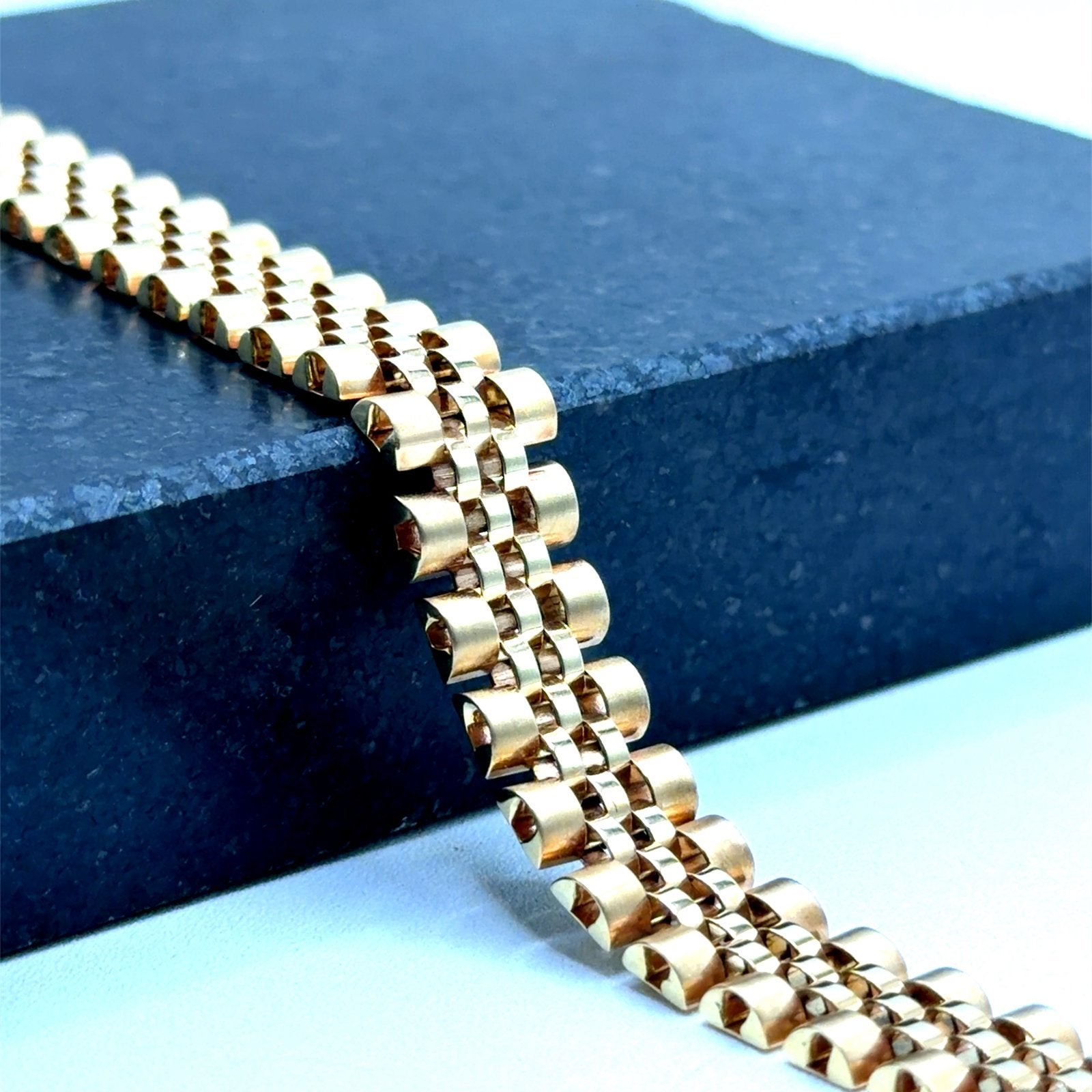 Gouden Rolex armband 14karaat, W, Nieuw, Ophalen of Verzenden, W