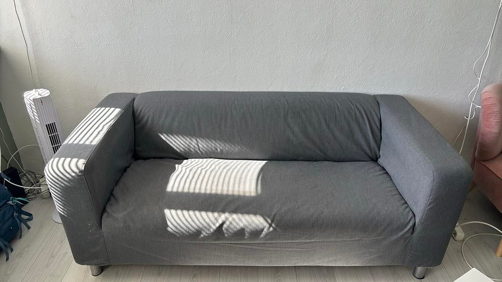 Ikea klippan bank grijs, Huis en Inrichting, Banken | Bankstellen, Ophalen, Gebruikt, 150 tot 200 cm, Tweepersoons