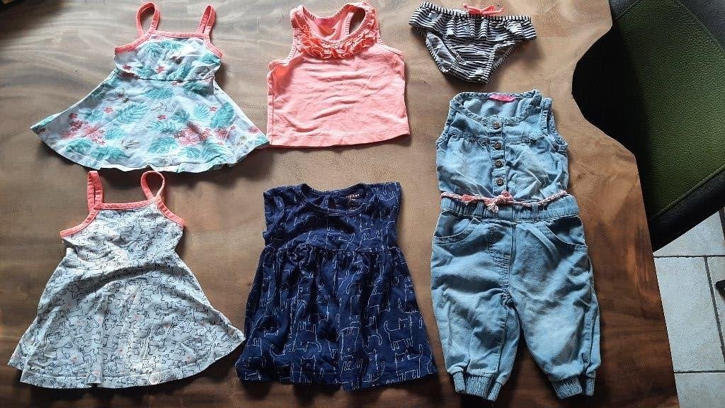 Pakket HEMA zomer kleding meisje maat 62 en 68 ( Tweeling ), Ophalen of Verzenden, Gebruikt, Maat 62