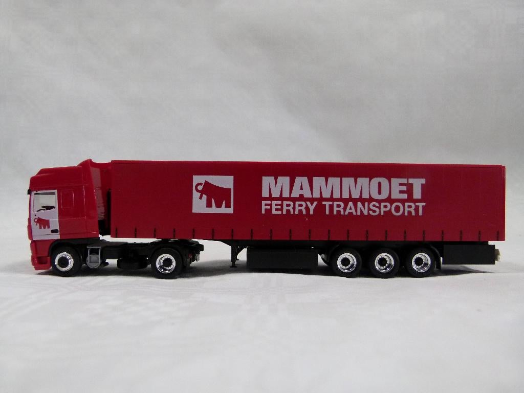 Mammoet DAF XF Ferry Transport Huifoplegger, Hobby en Vrije tijd, Modelauto's | 1:87, Ophalen of Verzenden, Nieuw, Bus of Vrachtwagen