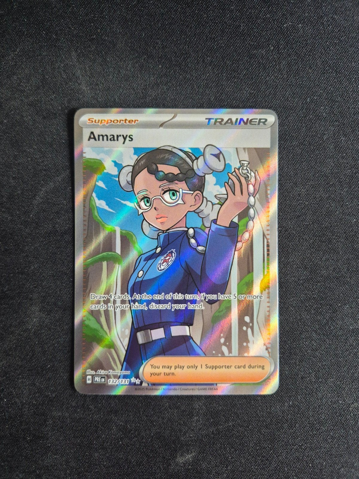 Pokemon Kaart Amarys 132/131, Ophalen of Verzenden, Zo goed als nieuw, Losse kaart, Foil