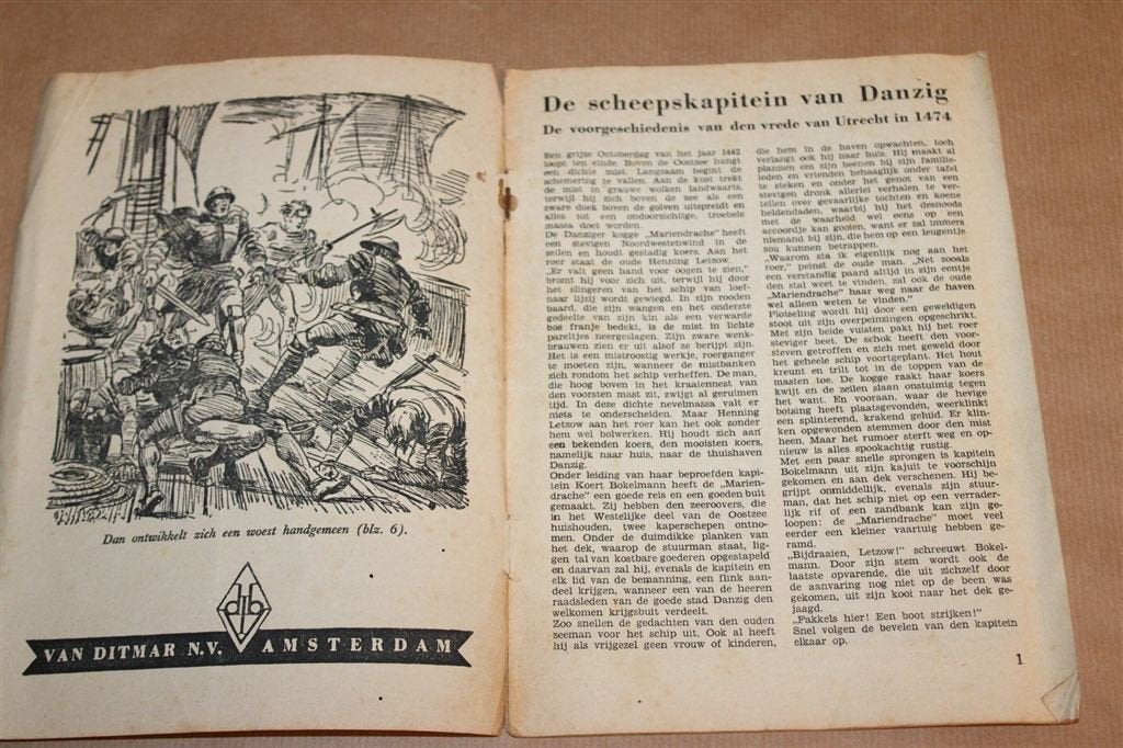 De Scheepskapitein van Danzig — Jan Stavast Reeks 1944, Ophalen of Verzenden, Gelezen