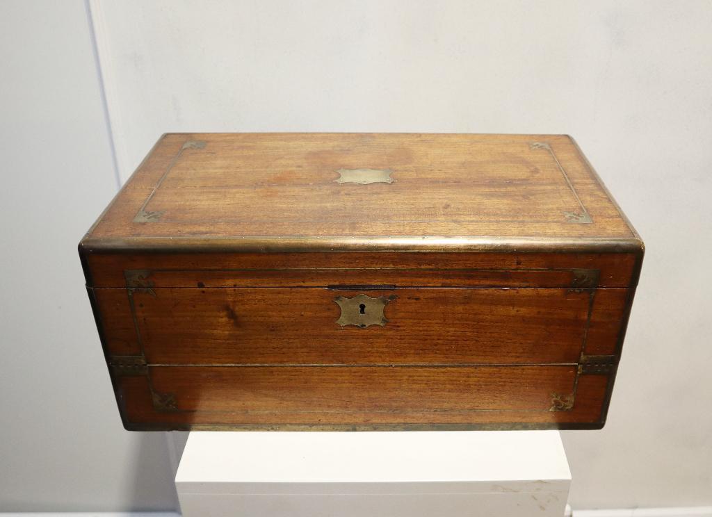 Antieke Engelse schrijfkist met geheime laadjes, Ophalen of Verzenden