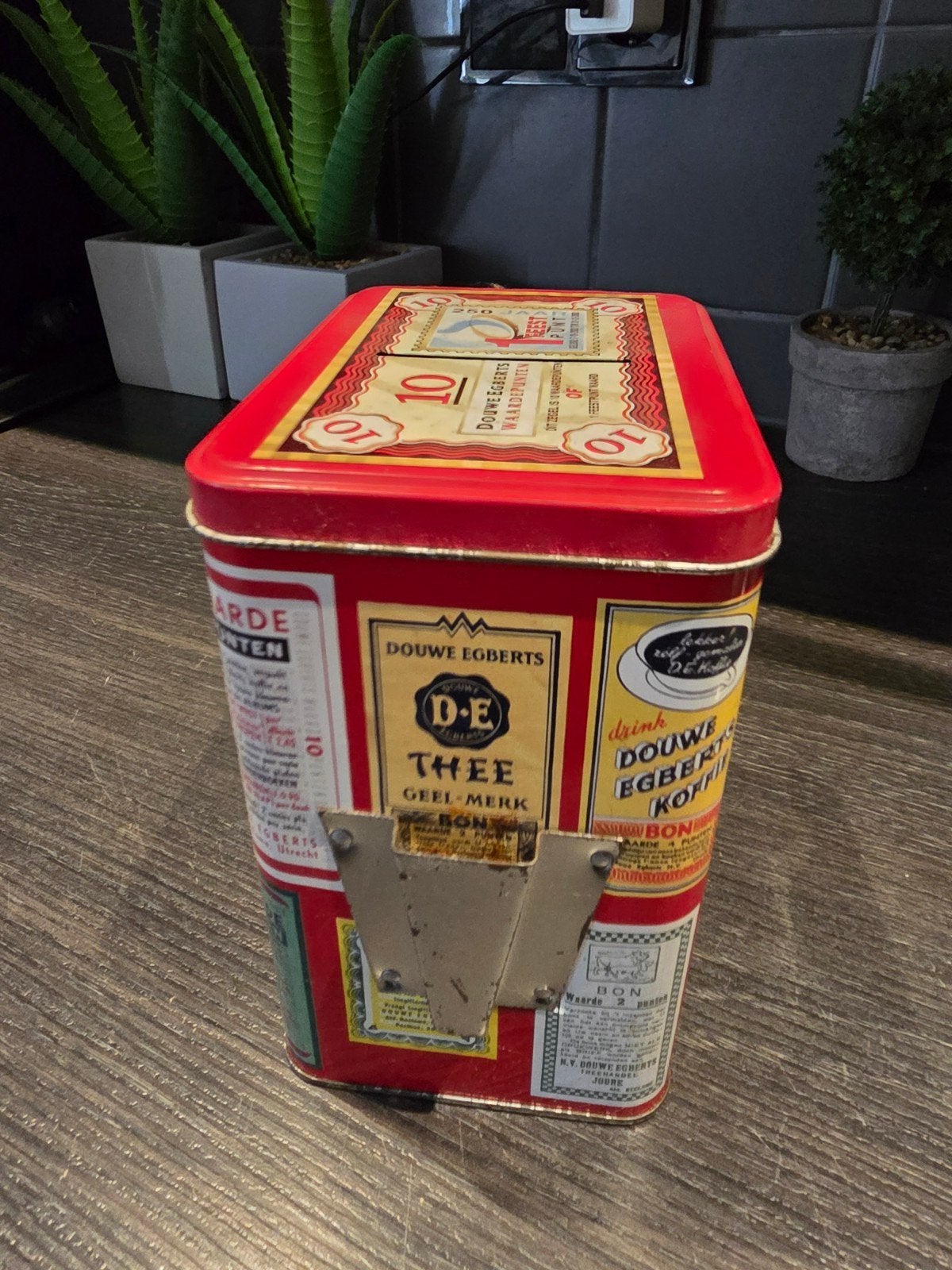 douwe egberts blik, Ophalen of Verzenden, Gebruikt, Koffie, Douwe Egberts