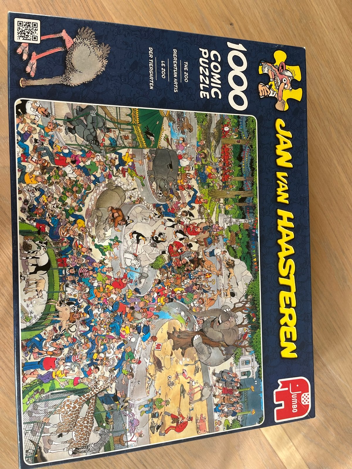 Jan van Haasteren De Zoo 1000 stukjes legpuzzel, Hobby en Vrije tijd, Ophalen, 500 t/m 1500 stukjes, Gebruikt, Legpuzzel