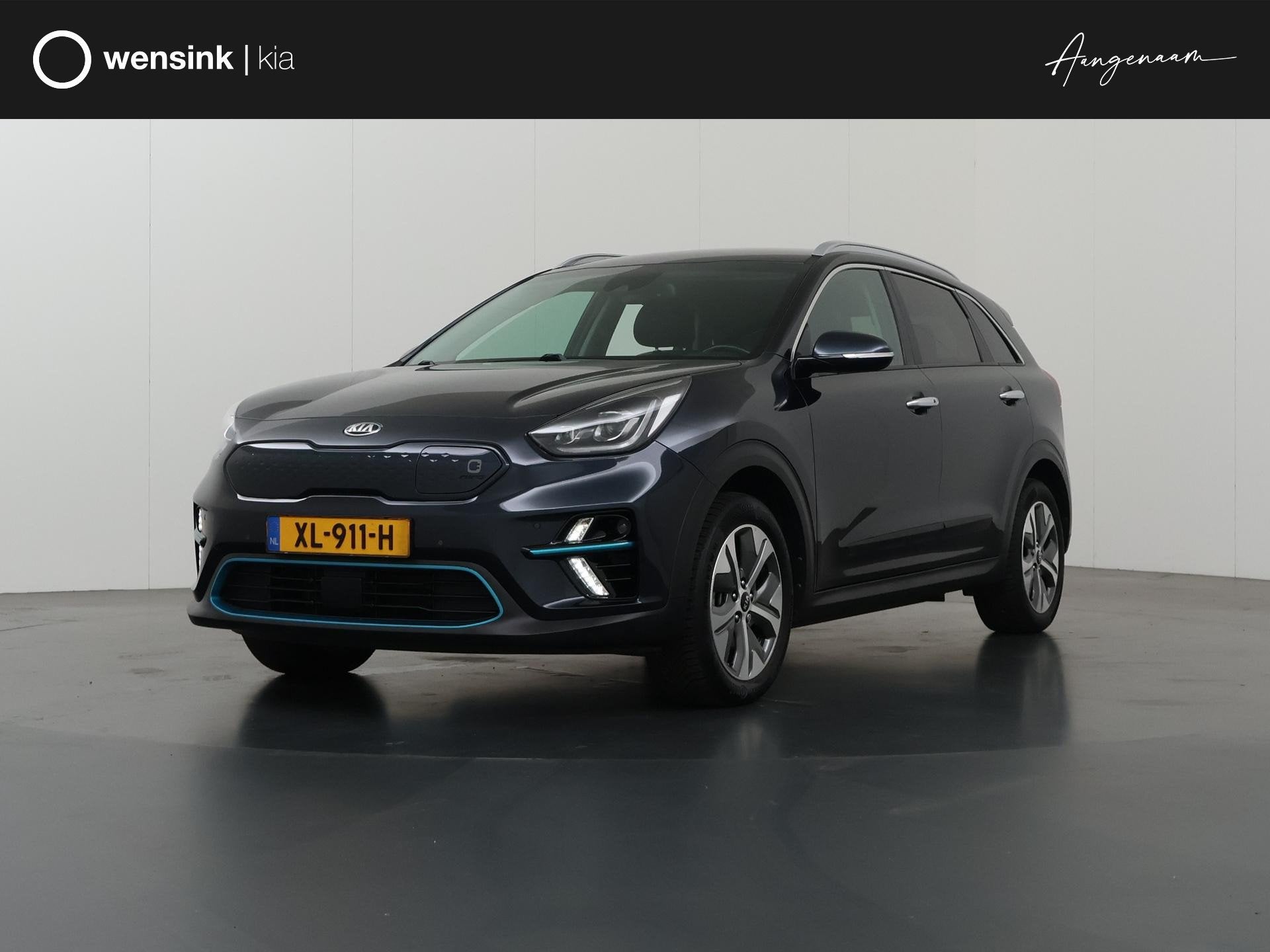Kia e-Niro ExecutiveLine 64 kWh | Ele.verstelbare stoelen +, Gebruikt, 1712 kg, Blauw, 204 pk